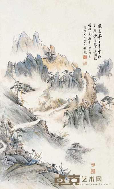 汪采白 山水 立轴 100×60cm